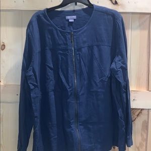 Laura Scott zip front top/jacket
